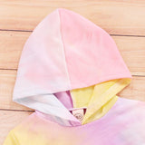 Kid Baby Girl Tie-Dyed Long Sleeve Outfits Set 2 Pcs