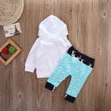 Baby Boy Girl Deer Print Set With Pocket 2 Pcs Set