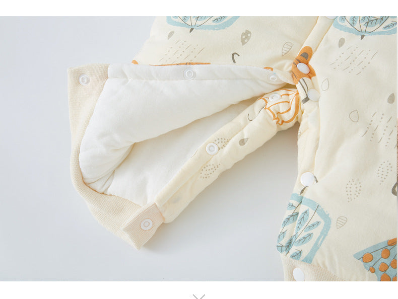 Baby One-piece Autumn Winter Suit Thickened Climbing Rompers