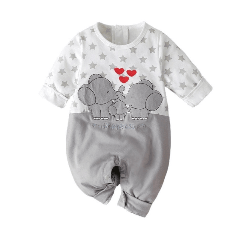 Baby Premium Little Elephant Bodysuit Rompers