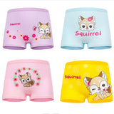 Baby Kid Girls Cotton Short Briefs Infant Underwear 4 Pieces/Lot