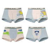 Kid Soft Cotton Boxers Underwear Shorts Cute Breathable 4 Pieces/Lot