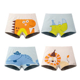 Kid Soft Cotton Boxers Underwear Shorts Cute Breathable 4 Pieces/Lot