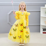 Kid Girl Christmas Cinderella Princess Dress