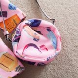 Kid Baby Girl Perfume Printed Flower Dress  2 Pcs