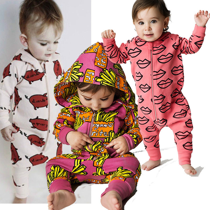 Baby Girl Spring Autumn Onesie Newborn Crawl Suit Romper