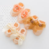 Newborn Baby Lace Flower Cotton Anti-Slip Kids Floor Socks
