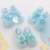 Newborn Baby Lace Flower Cotton Anti-Slip Kids Floor Socks