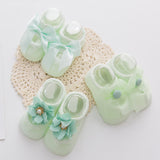 Newborn Baby Lace Flower Cotton Anti-Slip Kids Floor Socks