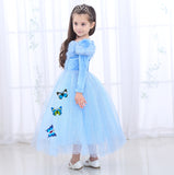 Kid Girl Christmas Cinderella Princess Dress