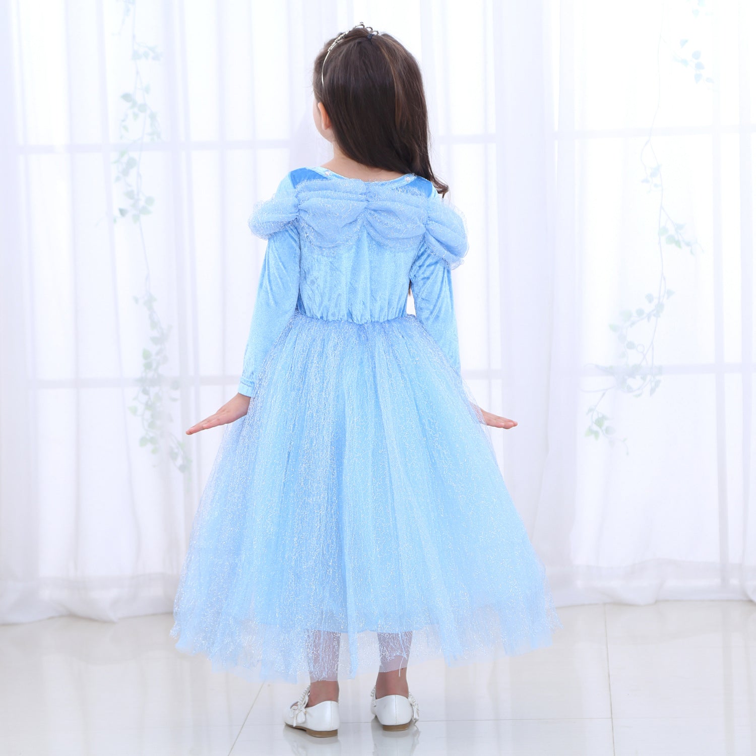 Kid Girl Christmas Cinderella Princess Dress