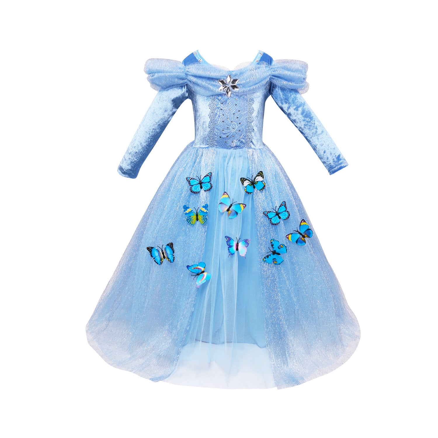 Kid Girl Christmas Cinderella Princess Dress