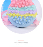 Kids Cartoon Backpack Change Purse Cute Doughnut Silicone Bag