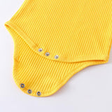 Baby Girl Flying Sleeve Ribbed Floral 3 Pcs Set