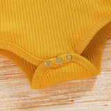 Baby Girls Ruffle Ribbed Sunflower Shorts 3 Pcs Set