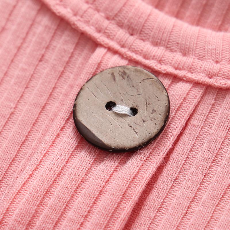 Baby Girl Solid Knitting Ruffle Long Sleeve Floral 3 Pcs Set