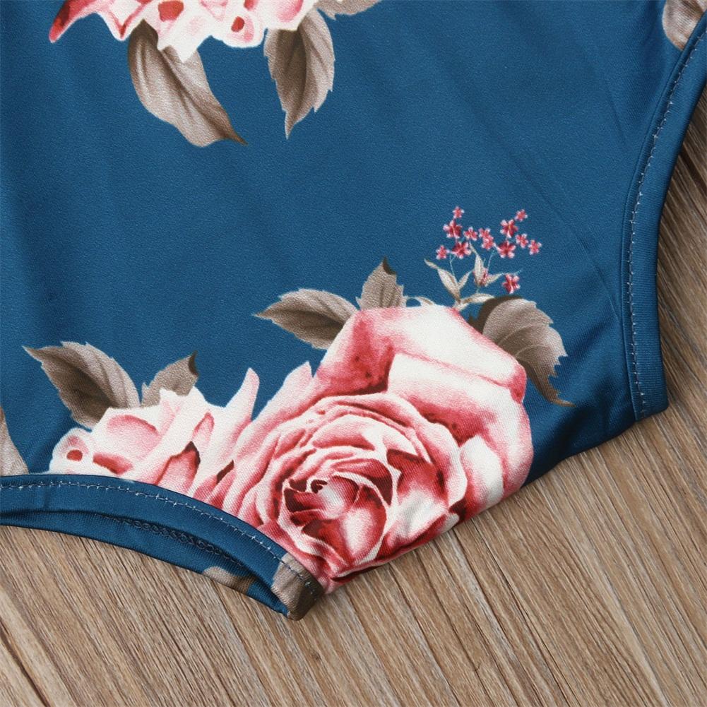 Baby Girl Long Sleeve Floral Romper Warm 2 Pcs Set