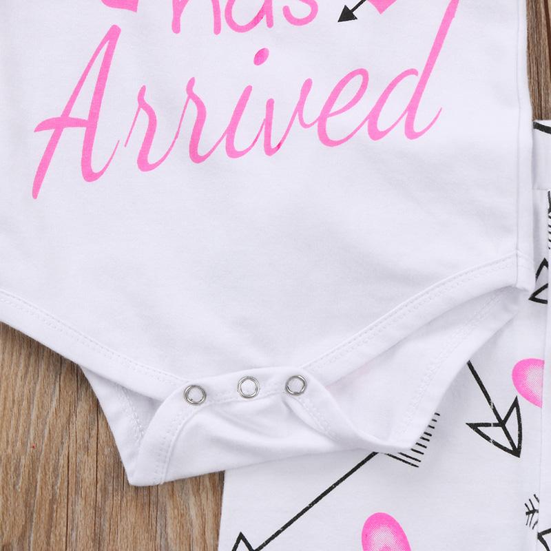 Baby Girl Set Cute Giraffe Pink Dot 2 Pcs