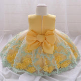 Girls Toddler 3D Flowers Birthday Party Wedding Dresses