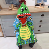 Kid Baby Cartoon Mermaid Hooded Bath Towels Cloak Quick Dry Absorbent Pajamas
