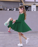 Family Matching Mother Daughter Dolls Long Sleeve Dress