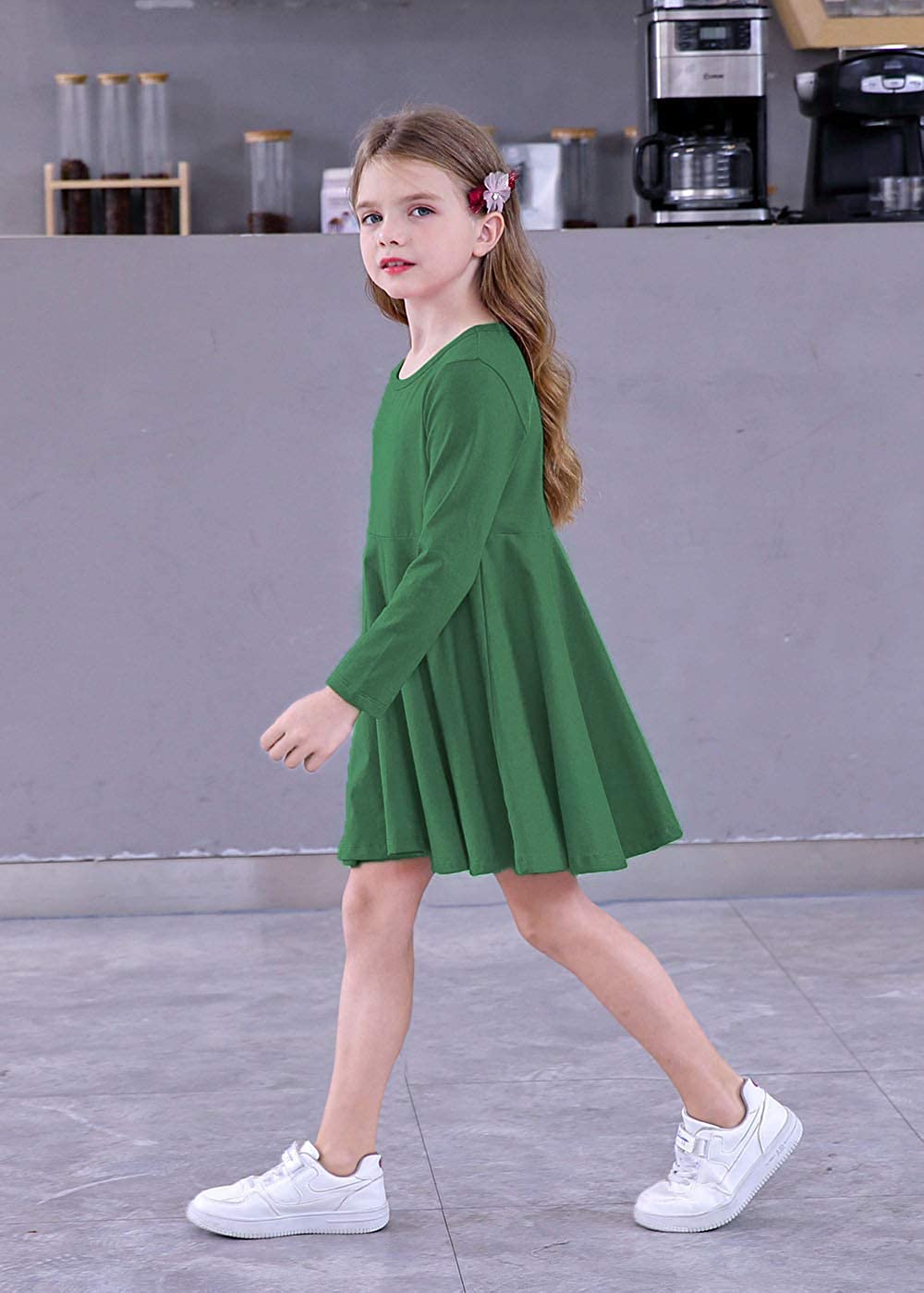 Family Matching Mother Daughter Dolls Long Sleeve Dress