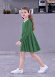 Family Matching Mother Daughter Dolls Long Sleeve Dress