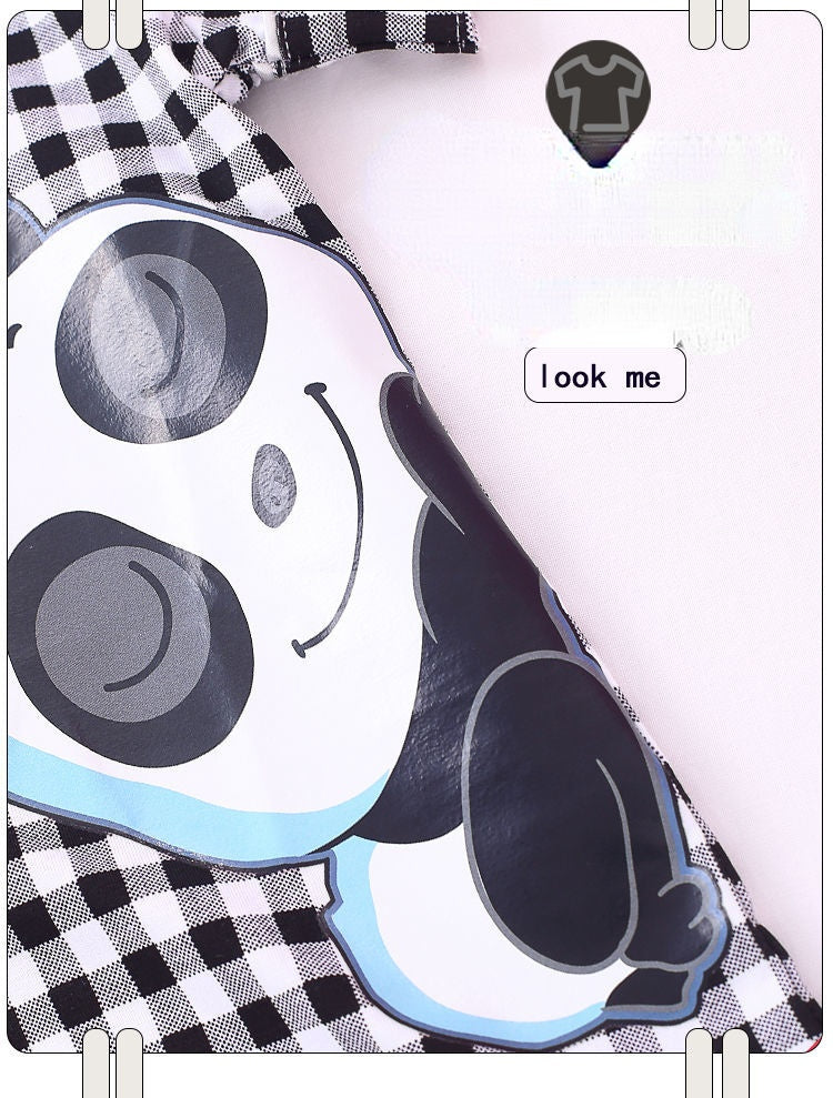 Kid Boys Home Ice Silk Pajamas Summer Thin Short Sleeve Suit Set