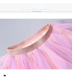 Kid Baby Girls Summer Princess Net Gauze Pompous Rainbow Tutu Skirts