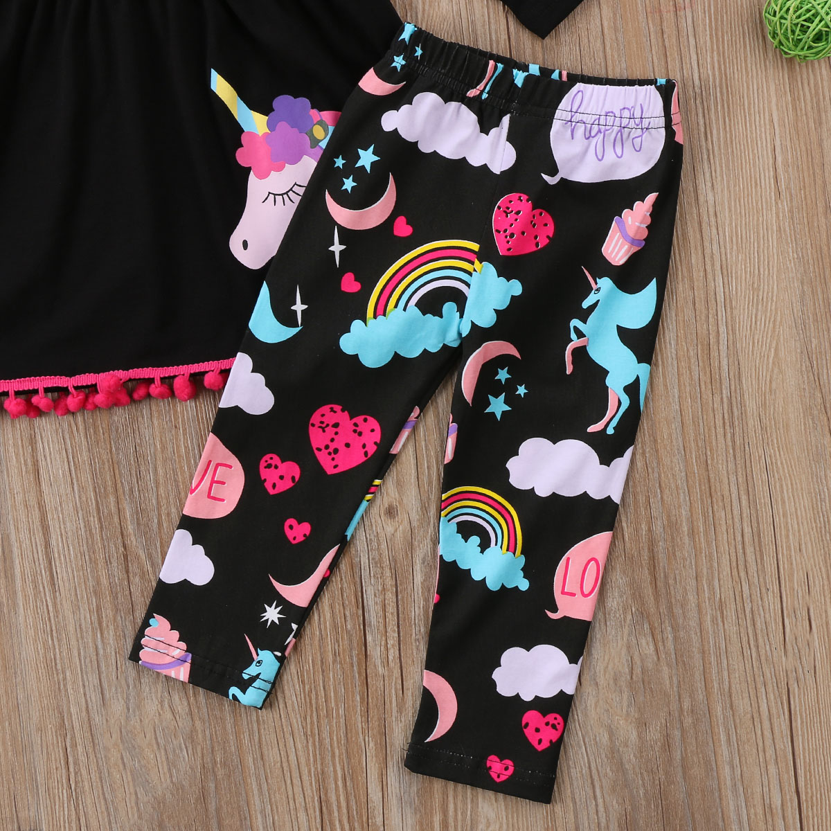Kids Baby Girl Casual Long Sleeve Outfits 3 Pcs 2-7 Years