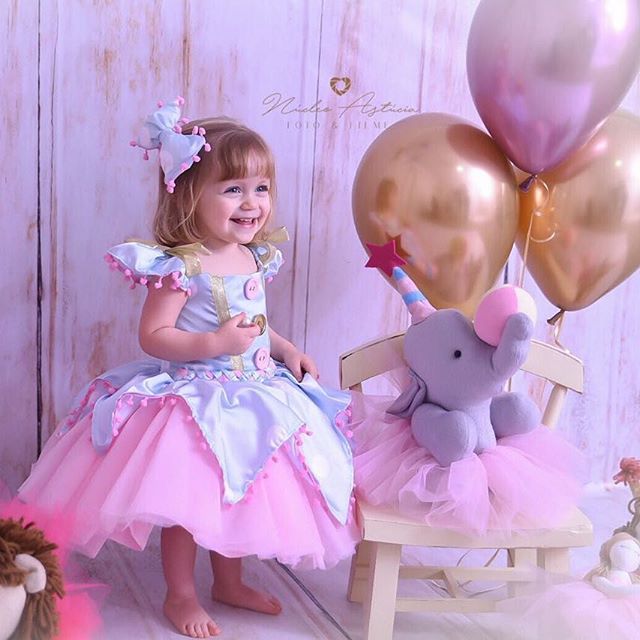 Kid Girl Princess Bow Pom Tulle Tutu Party Birthday Wedding Dress 6M-5Y - honeylives