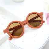 Boy Girl Cute Cartoon Bear Shape Fashion Round Sunglasses