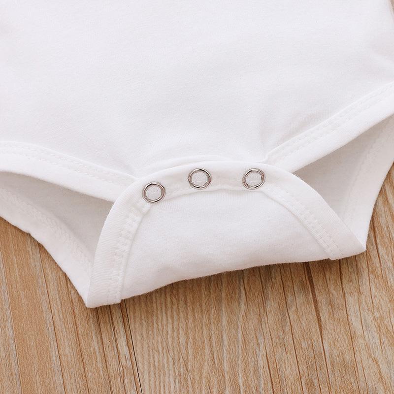 Baby Boy Girl White Long Sleeve Bow Tie Plaid 2 Pcs Set