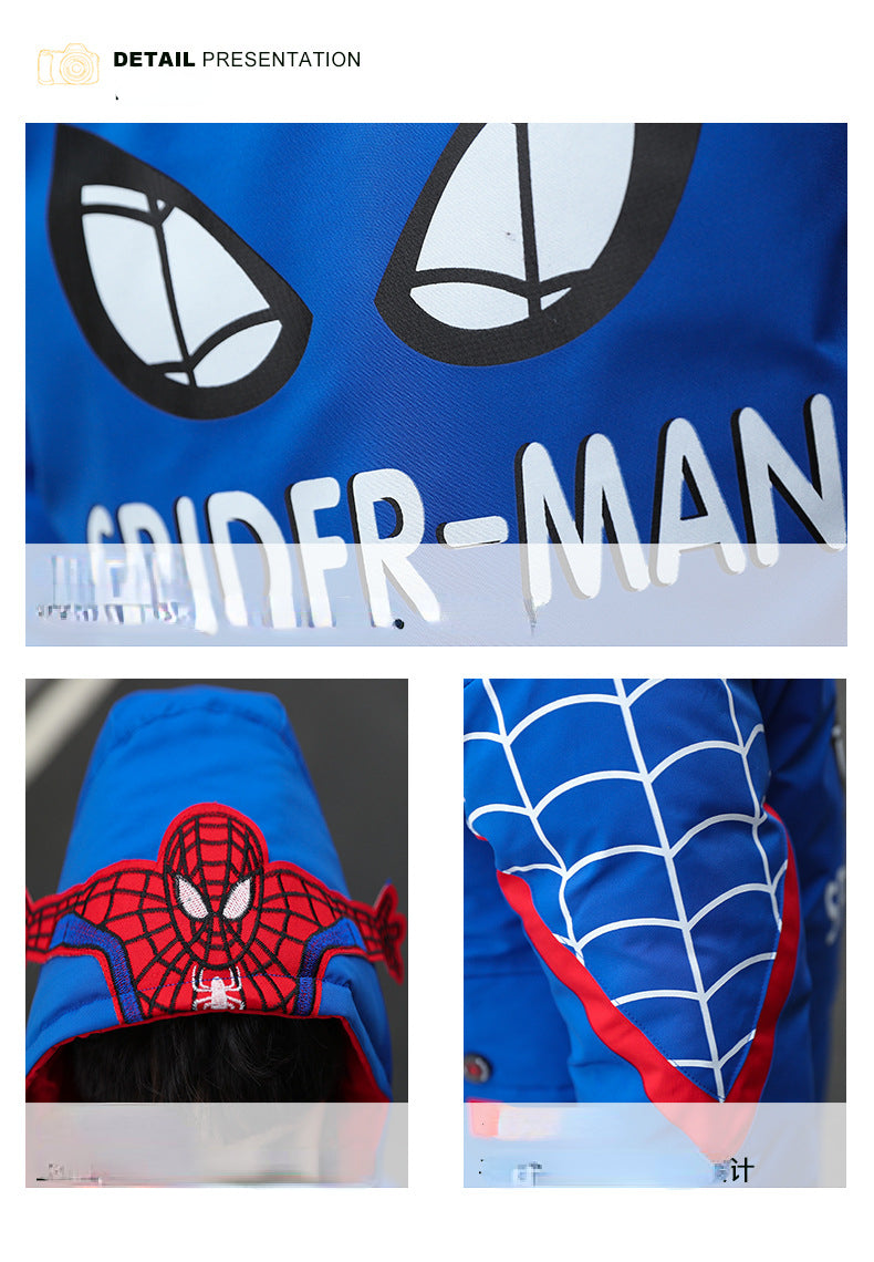 Kid Boys Winter Cotton Jacket Thickened Fashion Coat