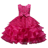 Kid Girl Princess Bodice Diamond Pompous Dresses
