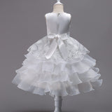 Kid Girl Princess Bodice Diamond Pompous Dresses