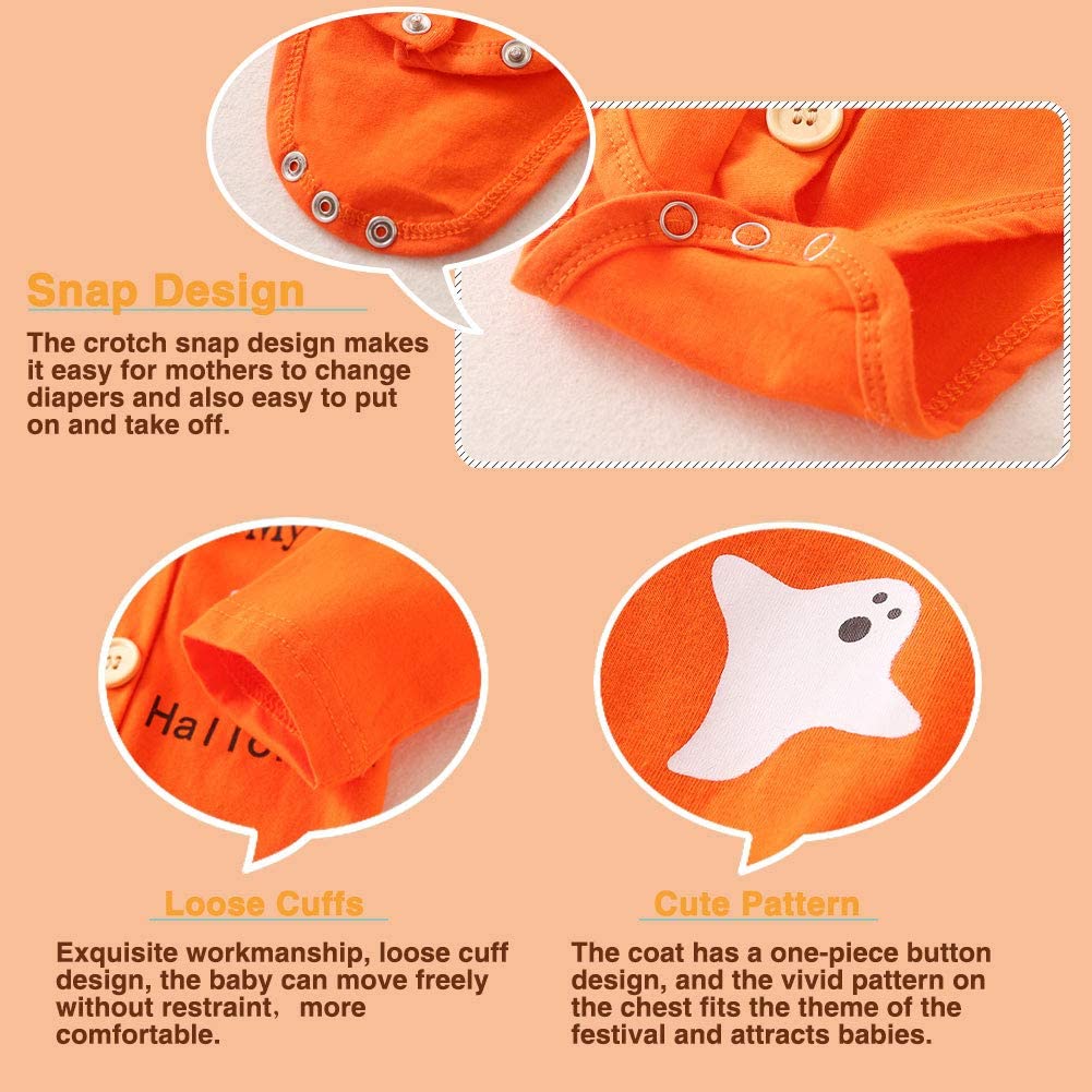 Baby Boys Halloween Gentleman Outfit Sets 3Pcs