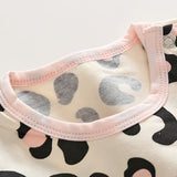Baby Girl Suit Leopard Print Lovely 2 Pcs Set