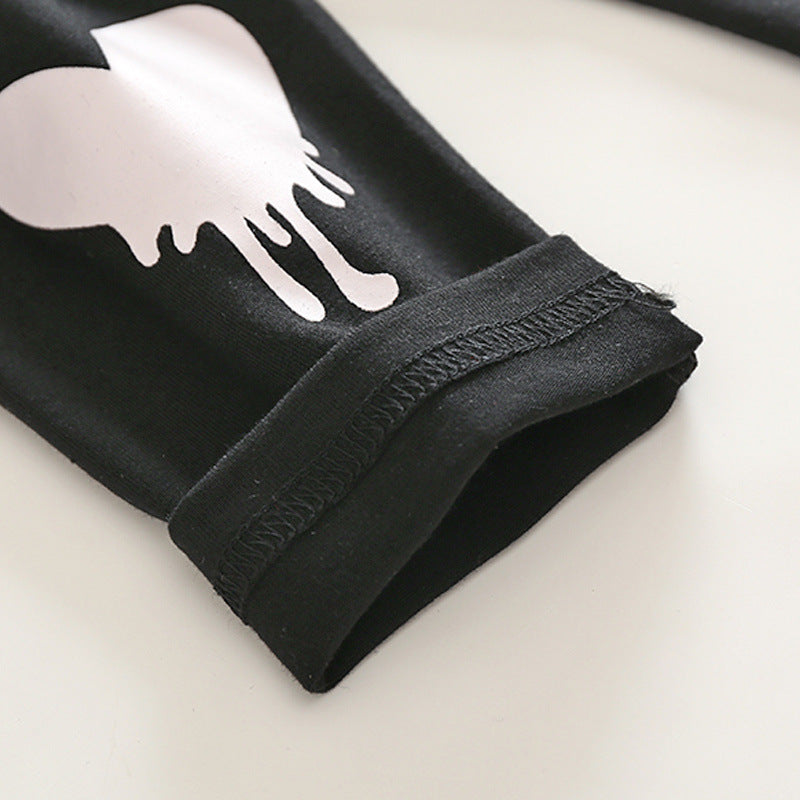 Baby Girl Suit Leopard Print Lovely 2 Pcs Set