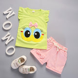 Baby Girls Summer Short Sleeve Sets 2 Pcs