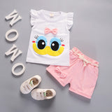 Baby Girls Summer Short Sleeve Sets 2 Pcs