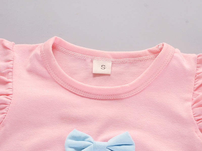 Baby Girls Summer Short Sleeve Sets 2 Pcs