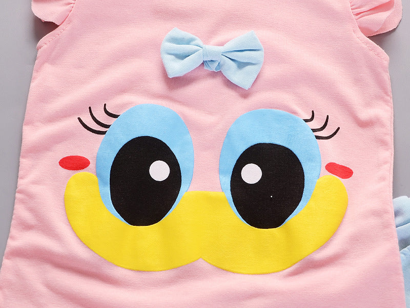 Baby Girls Summer Short Sleeve Sets 2 Pcs