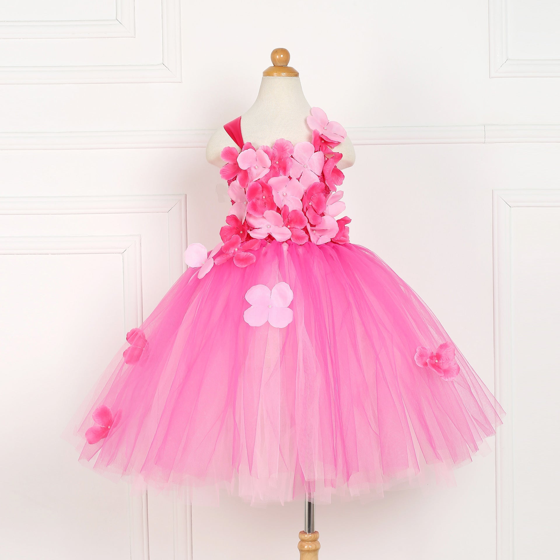 Kid Baby Girls Tutu Flowers Birthday Masquerade Party Unicorn Dresses