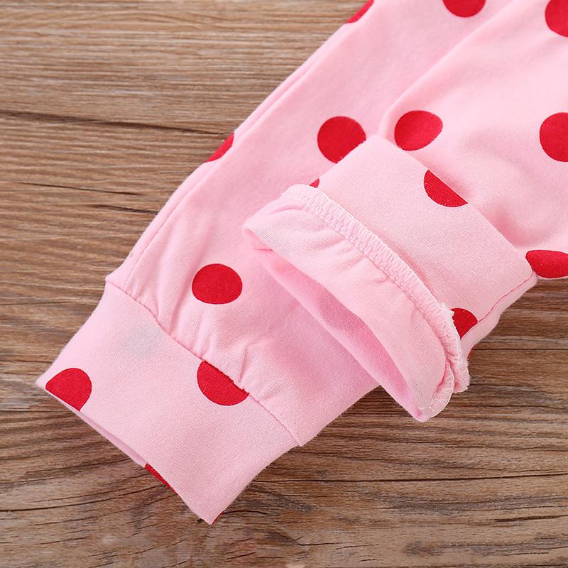 Baby Girl Set Cute Giraffe Pink Dot 2 Pcs