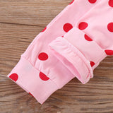 Baby Girl Set Cute Giraffe Pink Dot 2 Pcs