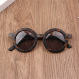 Boy Girl Cute Cartoon Bear Shape Fashion Round Sunglasses