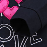 Baby Girls Spring Autumn Valentine's Day Long Sleeve Pajamas 2 Pcs Sets