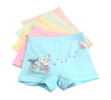 Kid Girl Cartoon Pattern Cotton Softwear Briefs Underwear 5 Packs