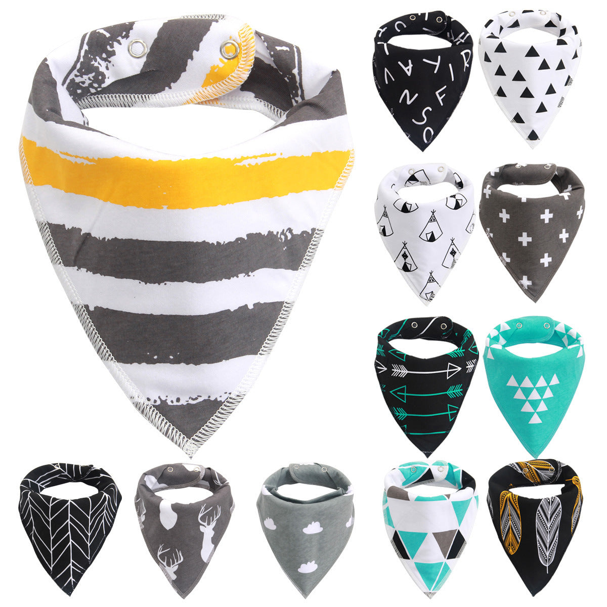 Baby Towel Grab Fleece Drool Towel Bib Headwear